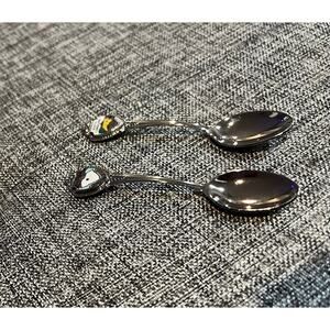 SET OF TWO-CAROLINA'S-REAL Silver State Spoons-Vintage Souvenir-GREAT CONDITION